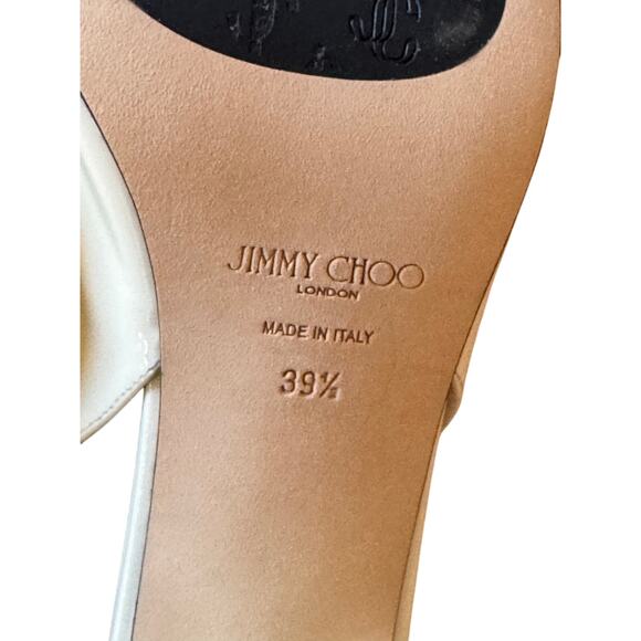 Jimmy Choo NIB Diamonte 45 Tilda Slingback Pumps in Latte Size 39.5 - Picture 11 of 11